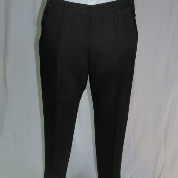 Rogers Peet Vintage Matka Silk Black Shawl Collar One Button Tuxedo 38S - Picture 12 of 14